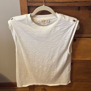 Nation LTD White Sleeveless Top